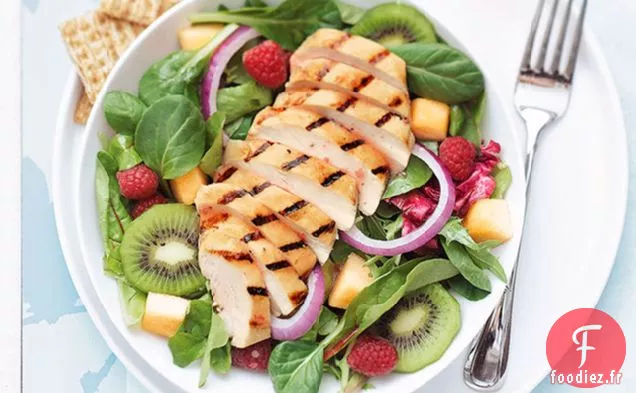 Salade de Poulet Grillé et de Fruits