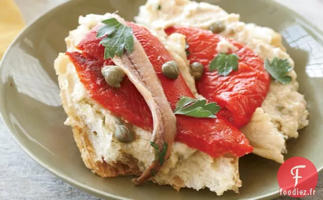 Poivrons Rouges Rôtis à la sauce Tonnato