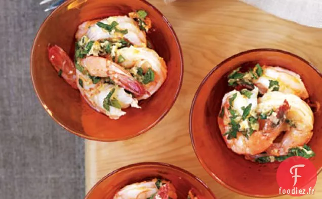 Crevettes Marinées Au Gingembre