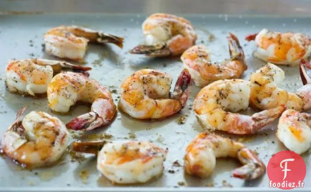 Crevettes Rôties aux Haricots Blancs