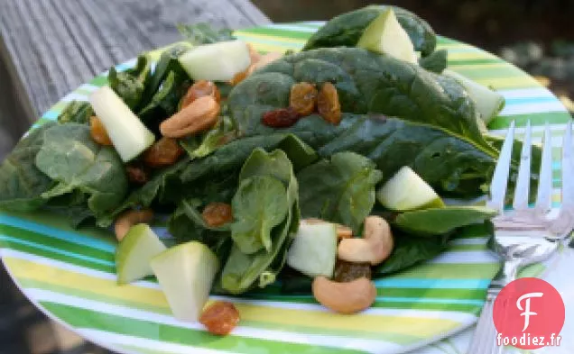 Salade de Pommes aux Épinards