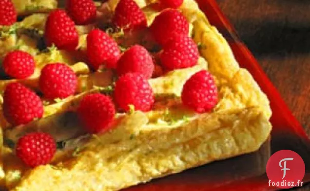 Tarte Cherimoya Aux Framboises Et Au Citron Vert