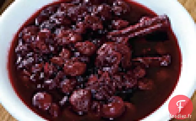 Compote de Canneberges et de Cerises Acidulées