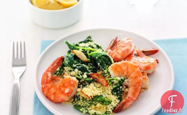 Couscous de Crevettes à la Roquette