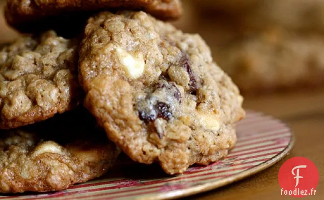 Biscuits au Chocolat Blanc Cerise à l'Avoine
