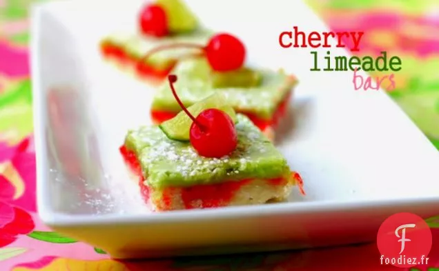 Barres de Limeade aux Cerises