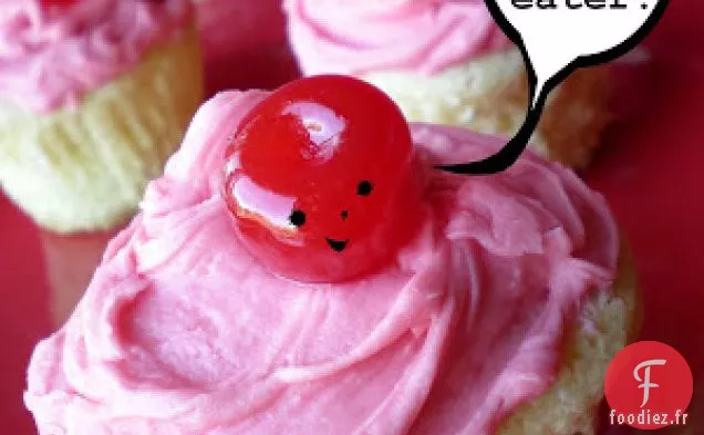 Cupcakes Patch Cerise Rose de Grand-Père