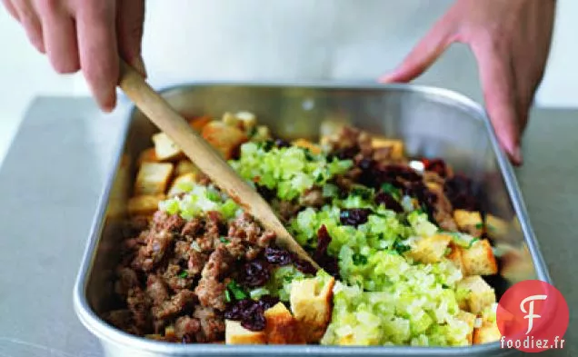 Farce aux Cerises Séchées et aux Saucisses Italiennes