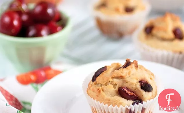 Recette de Muffins aux Cerises et Amandes sans Gluten