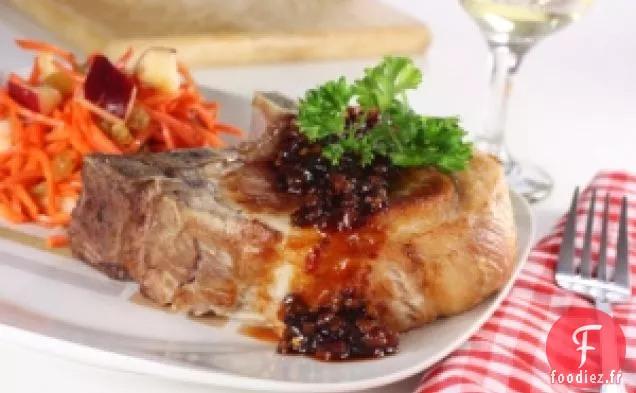 Côtelettes De Porc Anticancéreuses À La Sauce Aux Cerises