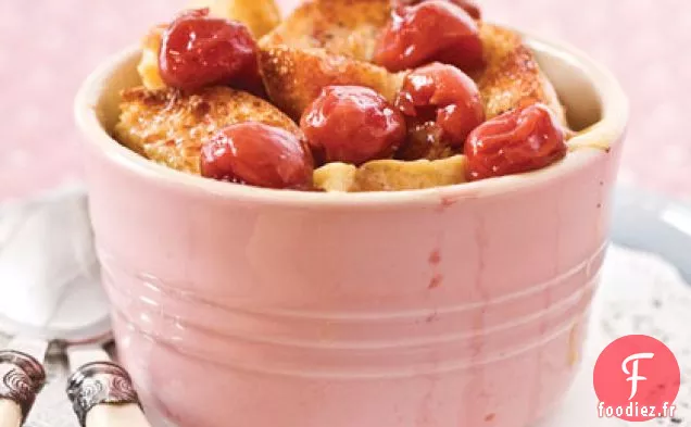 Pouding au Pain aux Cerises