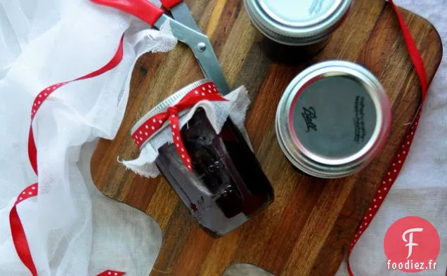 Confiture de Cerises Douces et de Cabernet Sauvignon