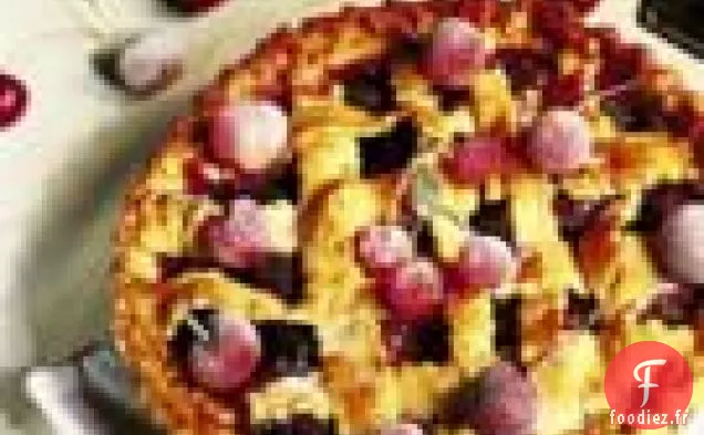 Tarte aux cerises et aux amandes