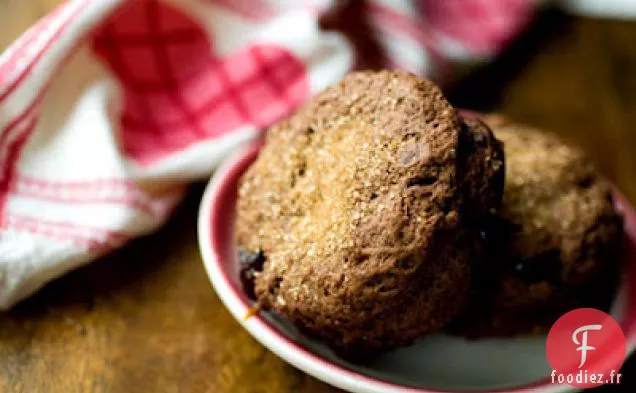 Scones De Cerises Au Chocolat Au Beurre Cannelle-orange