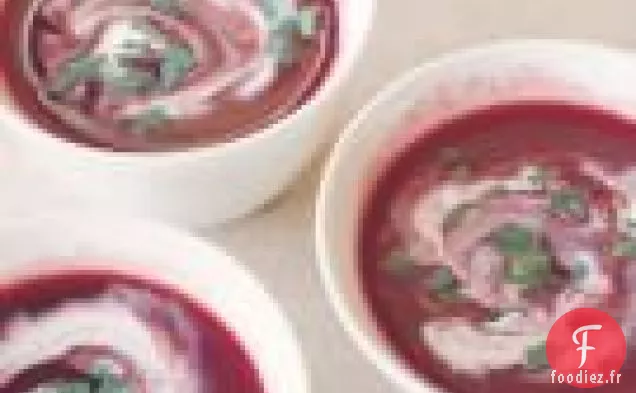 Soupe De Cerises Fraîches À L'Estragon