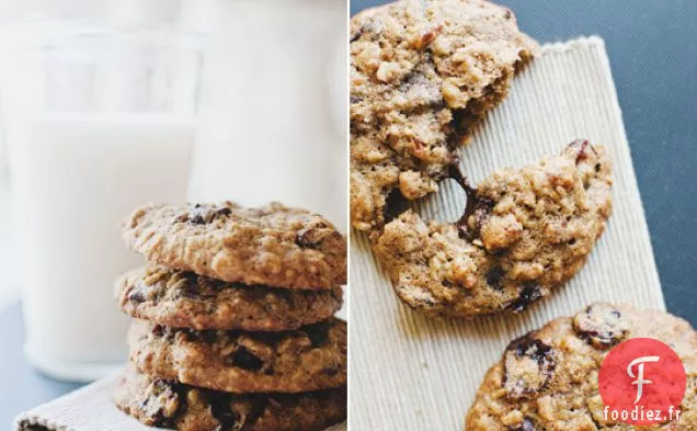 Biscuits À L'Avoine Aux Pépites De Chocolat Aux Cerises Et aux Pacanes
