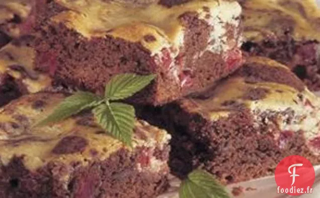 Brownies aux Cerises Marbrées