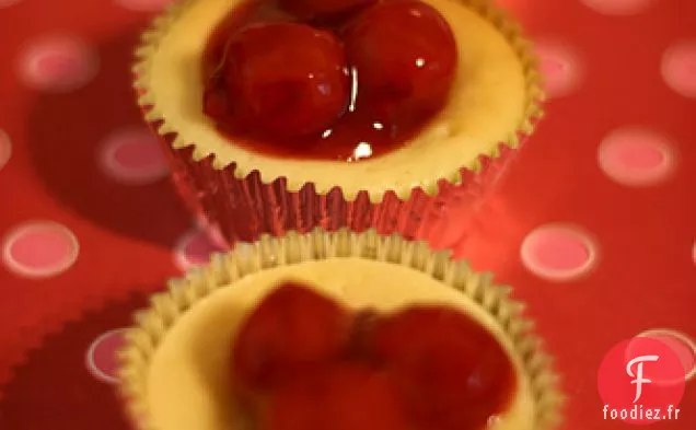 Mini Gâteaux au Fromage aux Cerises Super Faciles