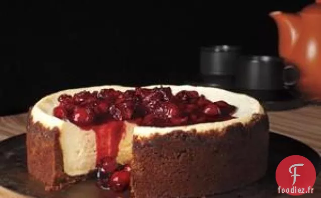 Gâteau au Fromage aux Cerises au Gingembre