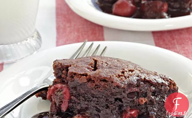 Gâteau au Pouding au Chocolat et aux Cerises