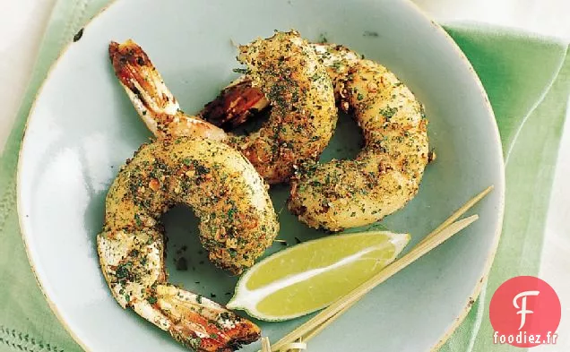 Crevettes au Curry Vert