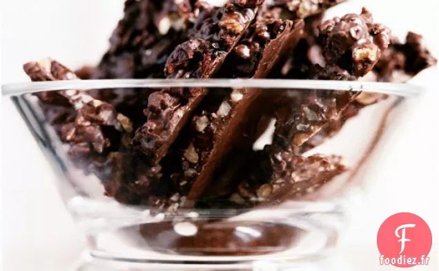 Écorce de Chocolat Noir aux Noix et Cerises Séchées