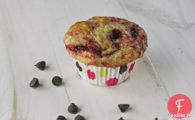 Muffins aux Pépites de Chocolat et aux Cerises