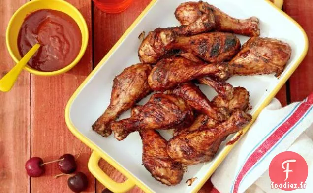 Pilons de Poulet BBQ aux Cerises