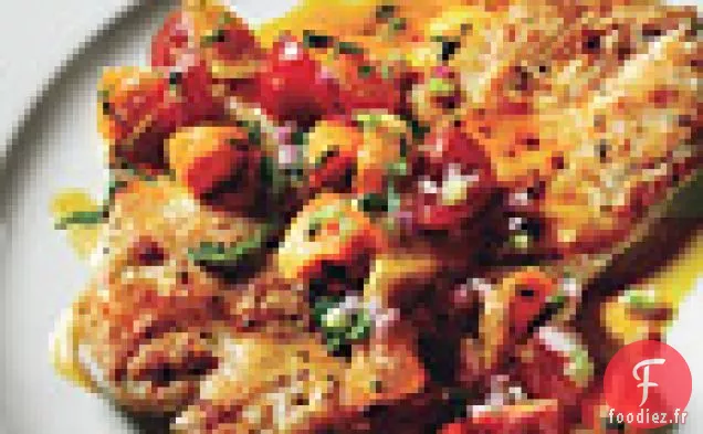 Paillards de Poulet à la Salsa de Clémentine