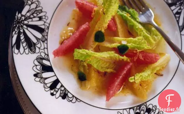 Salade d'Agrumes avec Vinaigrette au Safran