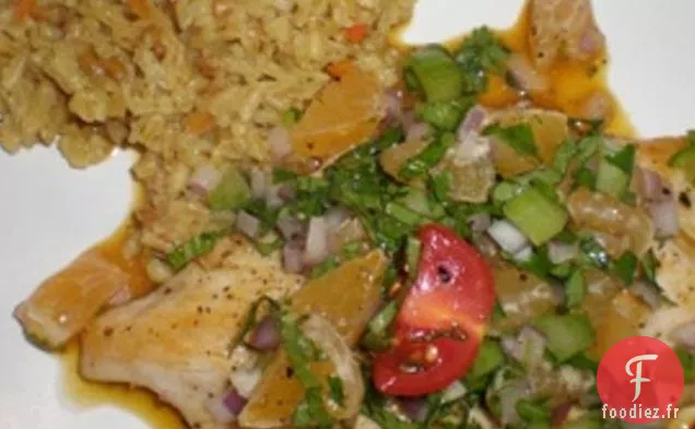 Paillards De Poulet À La Salsa De Clémentine