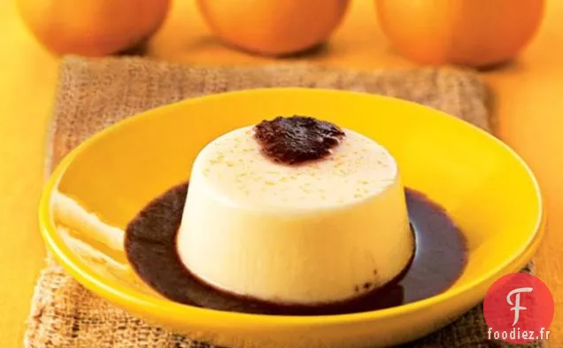 Latte Cotta Clémentine À La Sauce Aux Myrtilles
