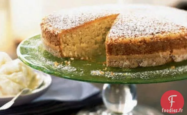 Gâteau au Beurre de Noix de Coco au Lait Glacé au Gingembre
