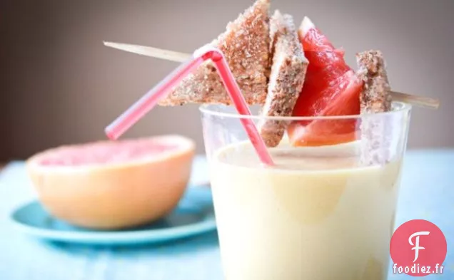 Smoothie Végétalien Ananas Mangue Noix de Coco