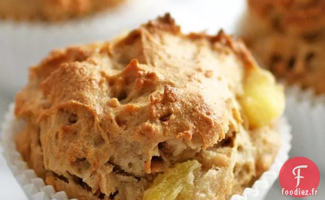 Recette de Muffins à l'Ananas et à la Noix de coco sans Gluten