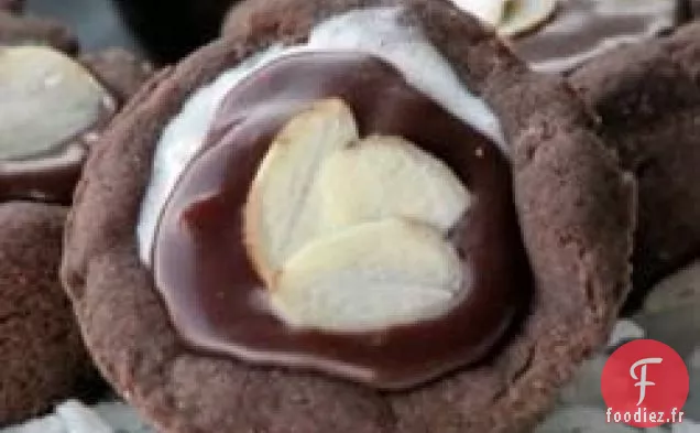 Tasses de Noix De Coco Au Chocolat aux Amandes
