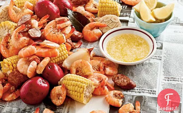 Ébullition de Crevettes