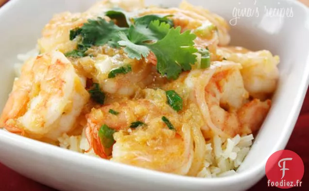 Crevettes au Curry Thaï à la Noix De Coco