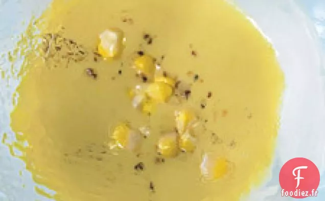 Soupe De Maïs Et De Noix De Coco Réfrigérée