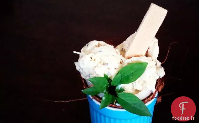 Crème Glacée À La Noix De Coco Et Au Basilic Thaï Meilleur Lécher! Crème Glacée 2008 C