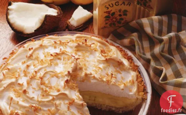 Tarte à la Crème à la noix de Coco et à la banane