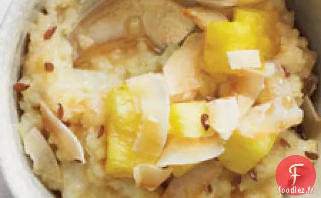 Millet À L'Ananas, À La Noix De Coco Et Aux Graines De Lin