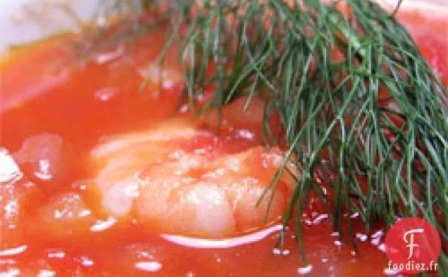 Dîner Ce Soir: Crevettes Dans Une Eau Folle