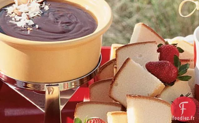 Fondue Au Chocolat Et À la Crème de Noix de Coco