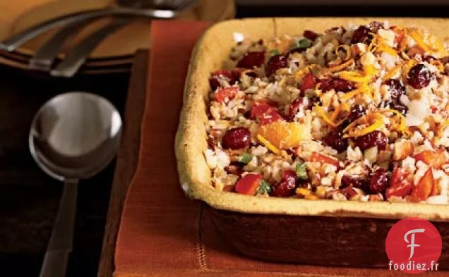 Vinaigrette de Riz Basmati aux Fruits Secs, Amandes Grillées et Noix de Coco