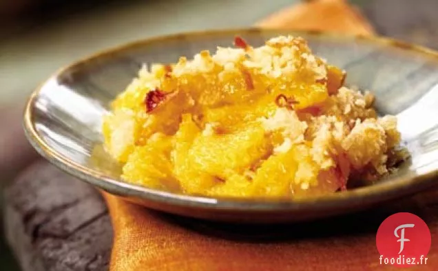 Croustillant à l'Orange avec Garniture à la noix de coco