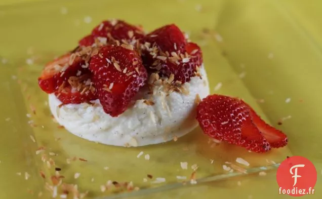 Ricotta De Gousse De Vanille À La Noix De Coco Grillée
