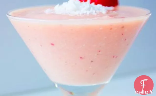 Fraise Fraîche De Papaye, Noix De Coco Smoothie
