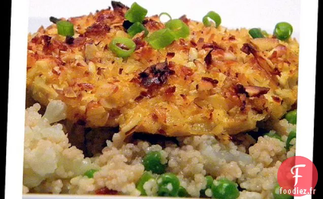 Poulet En Croûte De Noix De Coco Et D'Amande Avec Couscous