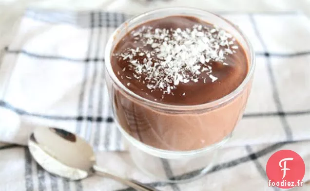 Pudding Végétalien au Chocolat Et à la Noix De Coco